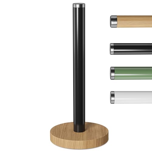 Portarrollos de Cocina JAMAX, Color Blanco, Soporte para Toallas de Papel, de Acero Inoxidable, Organizador de Rollos de Cocina, dispensador de Rollos de Cocina clásico para Cualquier Cocina (Negro) Portarrollos de Cocina JAMAX, Color Blanco, Soporte para Toallas de Papel, de Acero Inoxidable, Organizador de Rollos de Cocina, dispensador de Rollos de Cocina clásico para Cualquier Cocina (Negro)