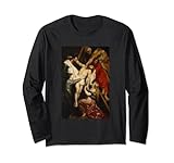 ピーター・ポール・ルーベンスによる「十字架からの降下」絵画 長袖Tシャツ