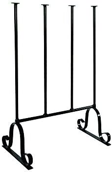Garden Pride Wellington Boot Rack - Black - Metal - Indoor and outdoor - Holds two pairs of Wellies - The Ideal Welly Storage Solution - Wellington Boot Stand