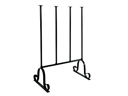 Garden Pride Wellington Boot Rack - Black - Metal - Indoor and outdoor - Holds two pairs of Wellies - The Ideal Welly Storage Solution - Wellington Boot Stand