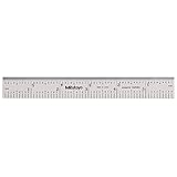 Mitutoyo 182-107, Steel Rule, 6'/150mm ( 1/10, 1/100', 1mm, 0.5mm), 3/64' Thick X 3/4' Wide, Satin...