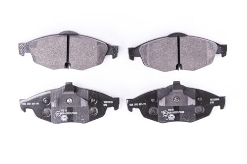 Image of HELLA 8DB 355 011-991 Brake pad set - with acoustic wear warning - T1515 - for e.g. CHRYSLER / DODGE
