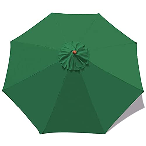 JIEXUHDE Housse de Rechange pour Parasol à 8 Baleines, 2.7 m, Imperméable et Anti-UV - pour terrasse, extérieur, terrasse, Parasol de Table de marché, pelouse, Piscine(Color:Vert) Cover