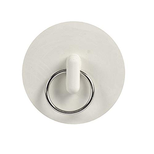 Danco Drain-Protecing, Stain-Proof, Carded Rubber Drain Stopper, White, 1-5/8-Inch, 1-Pack (80228) #TOP3