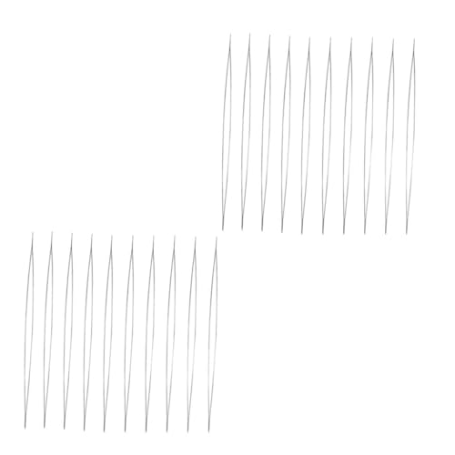 VILLCASE DIY Jewelry Making Tools 20pcs Beading Needles Opened Needles for Beads Easy to Use for Levels