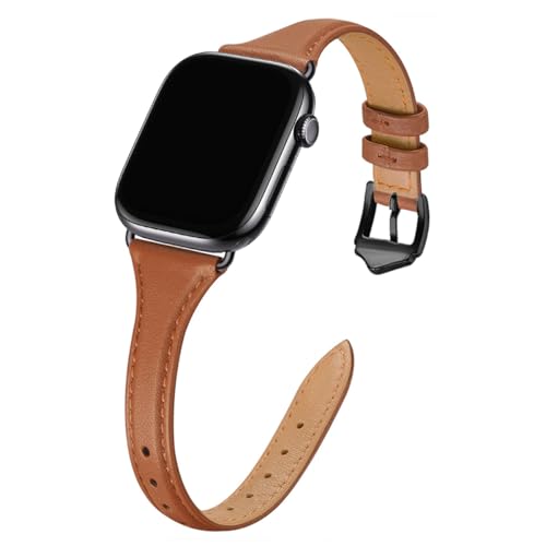 WFEAGL Leather Band Compatible with Apple Watch Bands for women