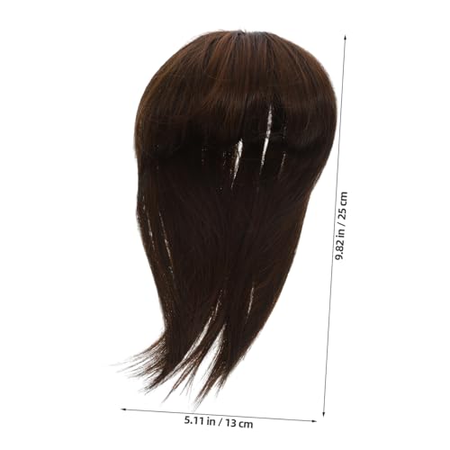 Beatifufu peruca invisível boni natural natu hair perucas de peruca pedaços de cabelo humano extensõ