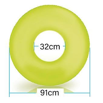 Image of Inflatable Swimming Float Rings for Summer Fun |Swim Tube for Kids & Adult|Circle Float Swim Tube for Pool Party, Lake, Beach| Outdoor Water Safety Floater (NEON Frost Pack of 3)