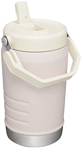 Image of Stanley IceFlow Flip Straw Jug with Handle 40 oz| Twist On Lid and Flip Up Straw | Leak Resistant for Travel and Sports | Insulated Stainless Steel | BPA-Free | Rose Quartz