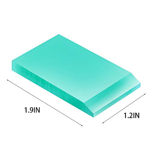 Ymidea Umytransfer Pack Of 10 Mini Squeegees - Screen Printing Tools For Applying Transfer Paste Or Ink - Self-Adhesive Screen Stencil Printing Chalk Based Paint Squeegees Turquoise #TOP5