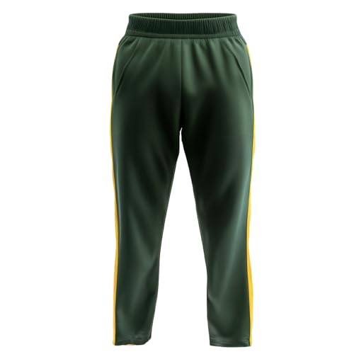 Men's Workout Pants - Polyester Jogging Pants - Brushed Tricot Mens Warm Up and Active Pants