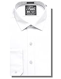 Luxe Microfiber Mens Regular Fit Solid Dress Shirt, Spread Collar - Style Denny