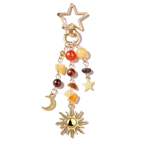 Kimonce Sun and Moon Keychain