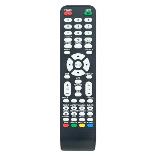 AULCMEET Mando a Distancia Reemplazo para KUNFT QILIVE AQPROX APPTV24FHD APPTV50FHD APPTV32 APPTV40FHD 134883/Q22967B Q.24-984B 134886/Q24-984B Q24H202W 134893/Q24.984W 24-985B K3642X22F