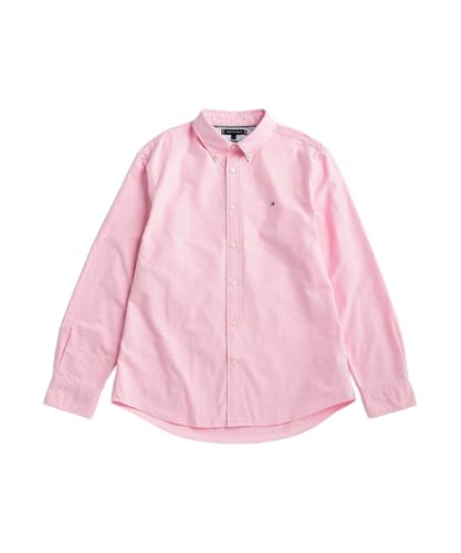 (トミーヒルフィガー) ヘリテージオックスフォードソリッドシャツ MW41250 X-LARGE ピンクTOL