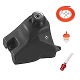 necaces Capacity 2.5L Fuel Gas Tank, Motorcycle Dirt Pit Bike Gas Tank with Fuel Gas Cap for Petcock