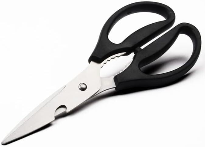 Tijeras de Cocina, Tijeras para Aves de Corral, Tijeras de Cocina, Tijeras Multiusos, Tijeras de Cocina multifuncionales, Tijeras Negras de 8,27 Pulgadas