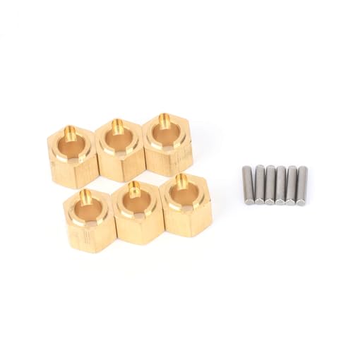 Moyeu hexagonal laiton RCAWD 16g pour optimiser le Hobby Plus 1/18