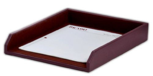 Dacasso courrier de bicolore bordeaux porte-lettres design et range-bureau