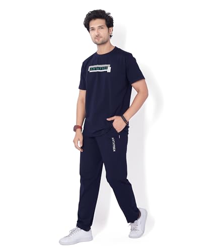Image of WEET Cotton T-Shirt and Pyjama Set for Men,Night Wear for Men,Men's Pyjama Set 127