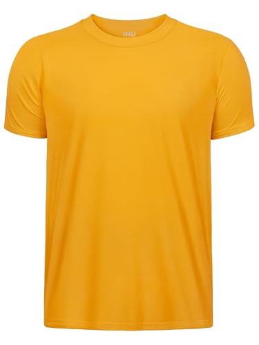 Image of Boys Neon Shirts Dry Fit Athletic T Shirts UPF 50+ Performance Cooling Shirt Short Sleeve Rash Guard Kids Top for Boys Girls