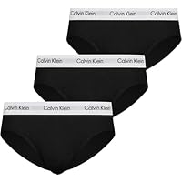 Calvin Klein Uomo Slip Hipster Confezione da 3 Intimo, Nero (Black), M