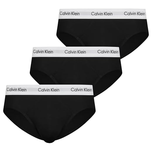Calzoncillos Calvin Klein: Una Combinación de Estilo y Confort 1 CALVIN KLEIN UNDERWEAR Men - 3-Pack black cotton briefs - Size M