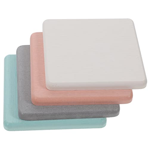 PRETYZOOM 4pcs Absorbent Bathroom Coasters and Mats