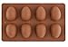 Mirenlife 8-Cavity Egg Shape Non Stick Silicone Mold for Chocolate, Pastry, Cake, Muffin, Bread, Big Ice Cube, Soap, and More