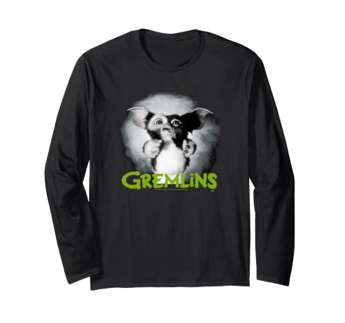 Image of Gremlins Scared Green Long Sleeve T-Shirt