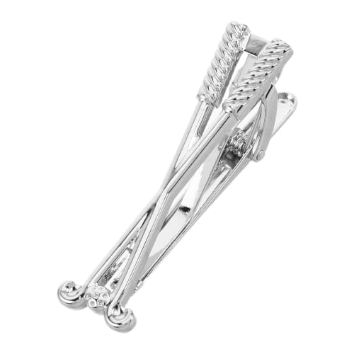 Pinza de corbata para hombre Kisangel clip metálico de acero accesorio de traje de boda