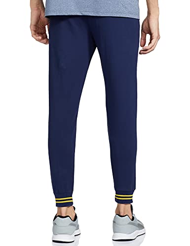 Image of Spykar Men's Mid Rise Regular Fit Track Pants