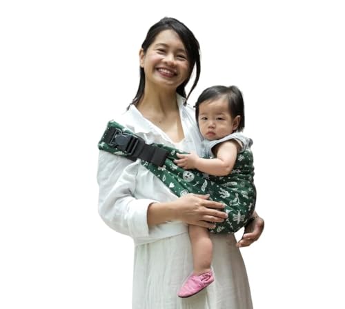Image of Soulslings Imbu Buckle Hip Sling Baby Carrier -100% Cotton - Forest | Baby Toddler Carrier | Baby Sling Carrier | Lightweight Sling Baby Carrier for Babies & Toddlers | Adjustable for 6 - 30 Months (Upto 20kg)
