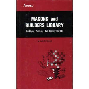 Hardcover MASONS AND BUILDERS LIBRARY VOLUME II (Bricklaying, Plastering, Rock Masonry, Clay Tile) Book