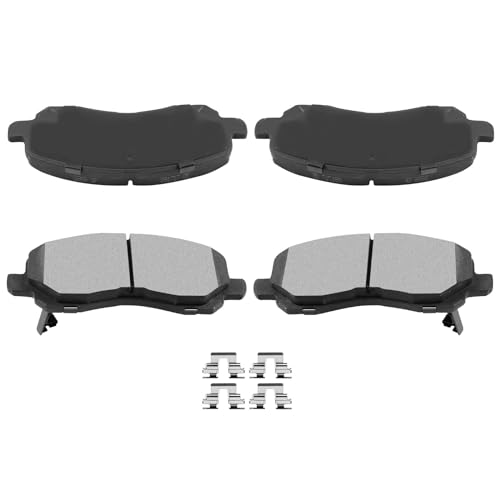 Image of AUTOMUTO Front Brake Pads Kits, 4PCS Ceramic Brake Pads Set D866 For Chrysler, For Dodge, For Jeep, For Mitsubishi