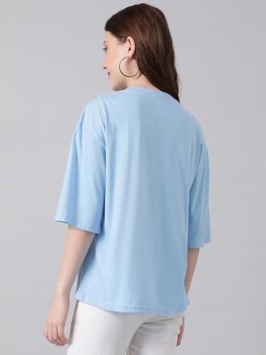Image of KOTTY Women's Graphic Printed T-Shirt - Soft Cotton Blend Tee for Everyday Style