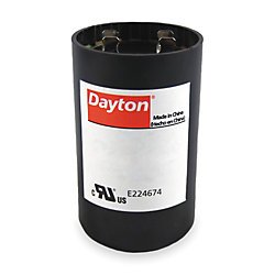 Dayton Motor Start Capacitor, 540-648 MFD, Round, Plastic