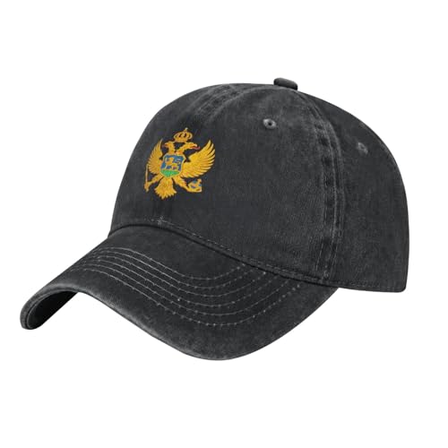 Casquette De Baseball avec Emblème National du Monténégro, Casquette De Sport Décontractée Patriotique, Ajustable Respirante Pare-Soleil pour Le Camping, Le Cyclisme, La Randonnée