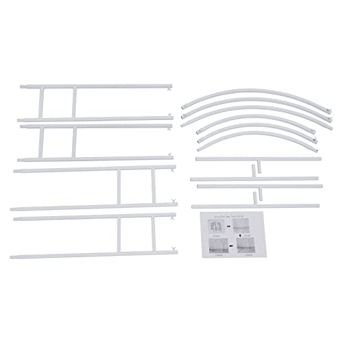 Metal Wedding Backdrop Stand, Double Tube Arch Balloon Backdrop Stand, Garden Arbor Frame Standfor Wedding Birthday Party Event Background Decoration (White) - Thumbnail 7