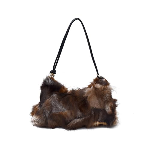 Sac à main en peluche contre le désordre : compartiments spacieux et sangle confort