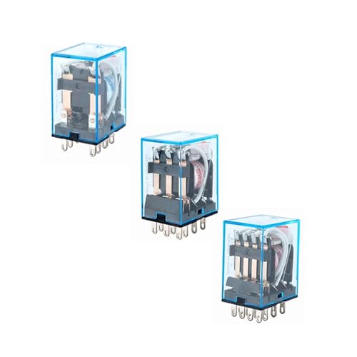 Relé MY4N-J DC12V electromagnético general mini de 5A para control de circuitos 3