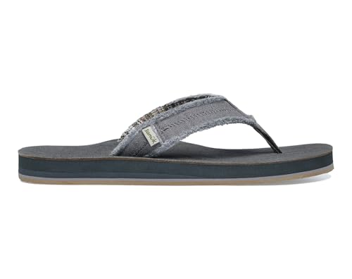Image of Sanuk Mens Fraid Not Soft Top | Flip Flops for Men | Mens Sandals | Beach Sandals | Supportive & Lightweight | Comfort Footbed