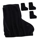 Tela de terciopelo: confeccionadas en terciopelo resistente, estas fundas para botas de patinaje son suaves, cómodas y brindan una excelente protección para tus patines y accesorios de patinaje