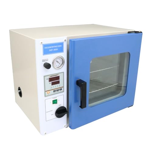 BEILOCKERY 0.9 Cu Ft Digital Vacuum Drying Oven 50-250? Temperature Control Vacuum Oven Digital Lab Oven 11.8 X 11.8 X 10.8 inches Chamber 2 Shelves 110V 1KW