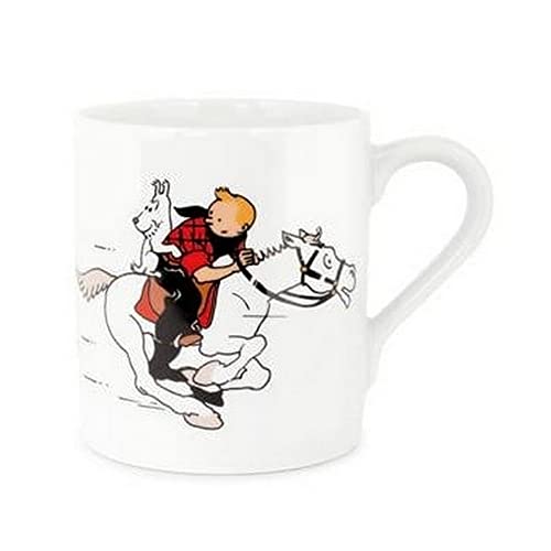 Tasse mug Porcelaine Tintin Cowboy et Milou en Amérique colorisé (47990)