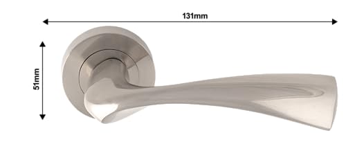 Carlisle Brass UDP007SN/INTB Sintra-Verriegelungsset, ultimatives Tür-Set, Nickel, satiniert