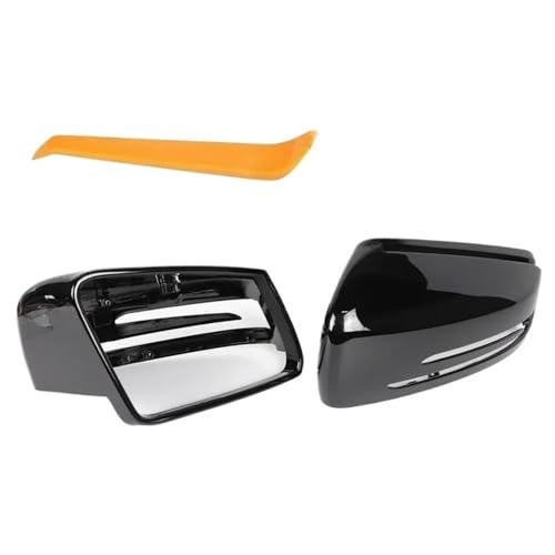 Coques rétroviseurs latéraux noirs pour Mercedes W176 W204 W212 X156