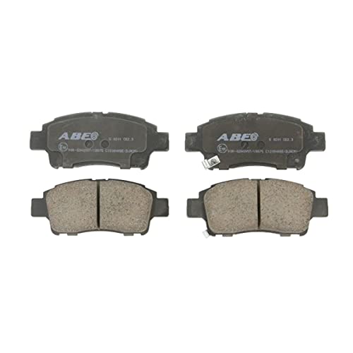 Plaquettes de frein ABE Yaris et Celica, épaisseur 16,5mm pour un freinage performant et durable