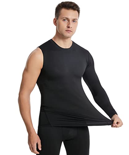 Image of New Compression Shirts for Men 1 /2 Single Arm Long Sleeve Athletic Base Layer Undershirt Gear T Shirt for Workout Basketball