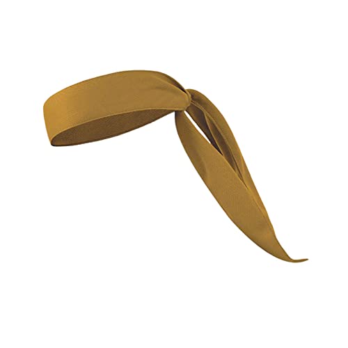 QSTDGVPW Cinta para El Cabello Antideslizante de Color Liso para Entrenamiento Deportivo, Uso Casual, Khaki